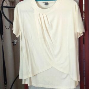 Sweaty Betty Tori Short Sleeve Tee Top in Alabaster White  Sz 4